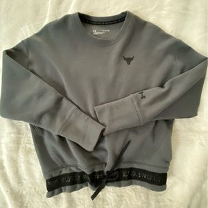 Extra small the rock under armour crop sweater